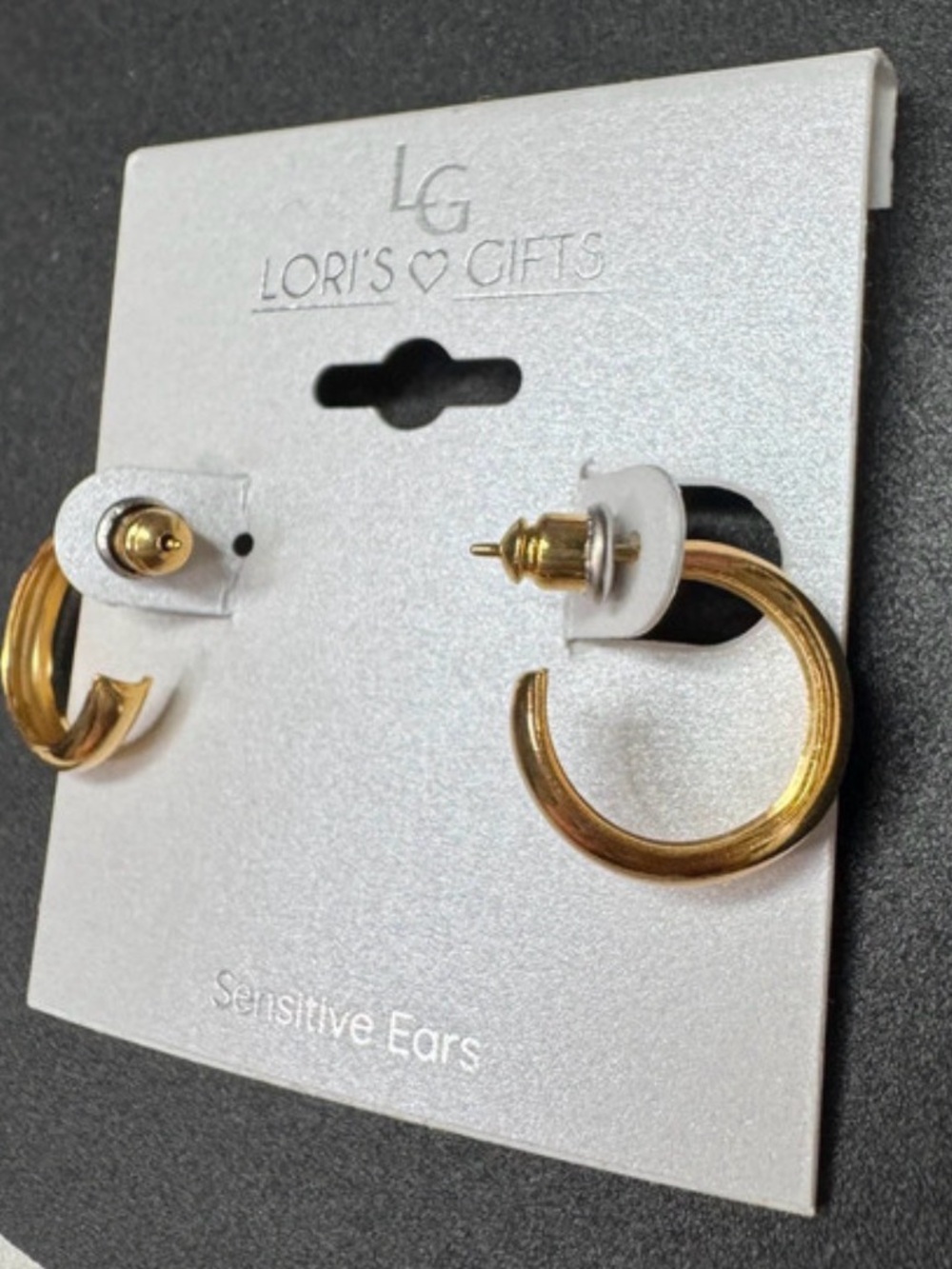 LG Gold Half Hoop Earrings